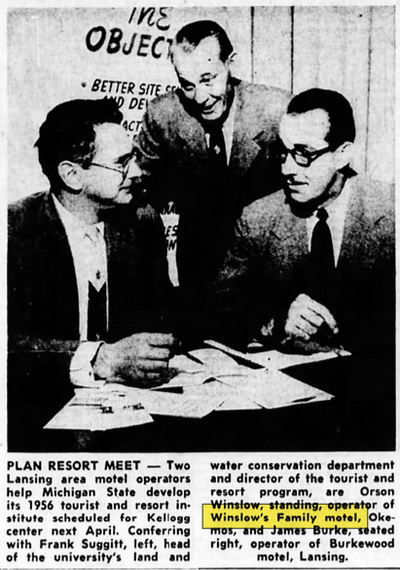 Winslows Family Motel - Dec 1955 Orson Winslow (newer photo)